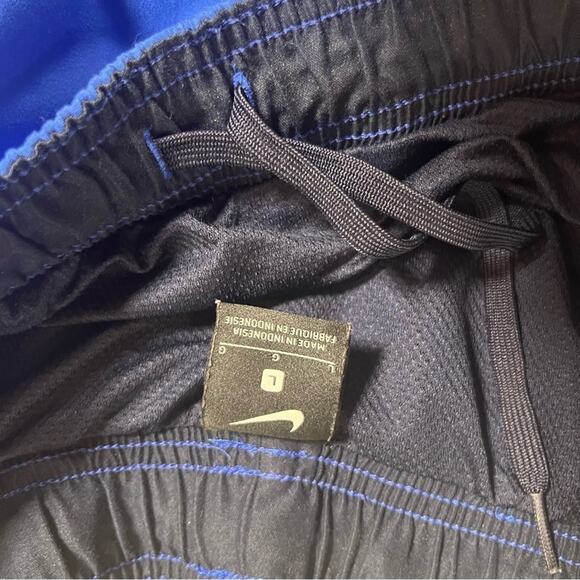 NIKE Men's Blue Drawstring Gym Athletic Running Shorts Size Large - Picture 7 of 7